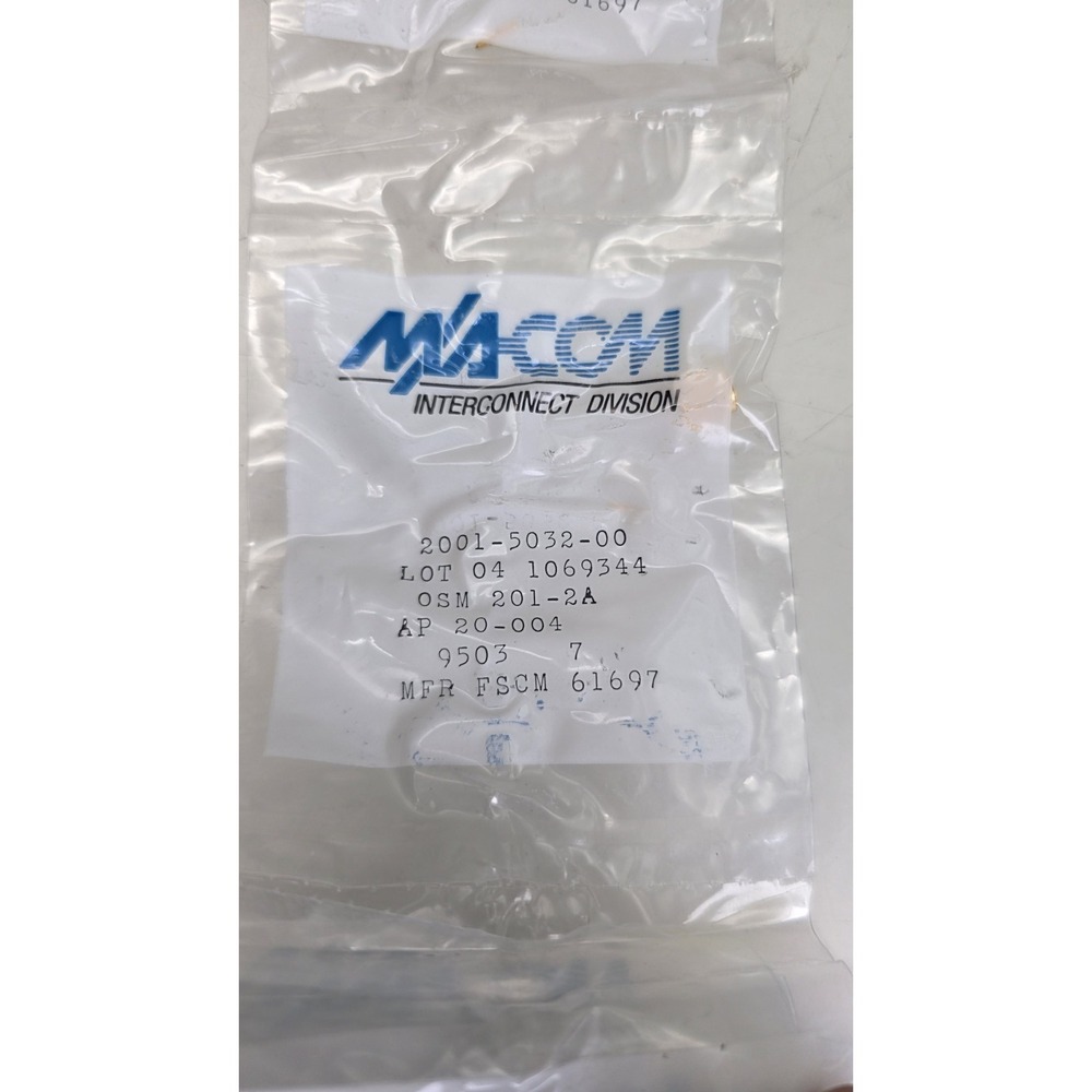 5pc 2001 5032 00 / Coaxial Connector, SMA Coaxial, Straight Plug, 50 ohm